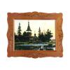 1/12 Fine Scale Miniature Original Island Painting with Wood Frame for Home Decoration view 1