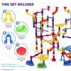 Marble Genius Stable Bases, 4pcs Marble Run Accessory Set for Kids Ages 4+, Fun Ultimate Marble Track Race Add-on Kit for Teens STEM view 3