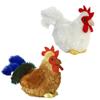 Aurora Mini Flopsie Bundles Bundle of 2 6 Floppy Beanbag Chicken & Rooster Stuffed Animals - New Chicken & Cocky Rooster, Multicolor view 1