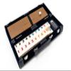 Bello Games New York, Inc. Spring Street Deluxe Designer Rummy Game Set with Wooden Racks and Large Size Engraved Numbers in a Blue Velour Case view 3