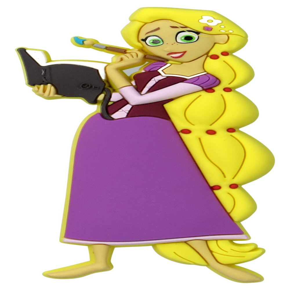 Disney Tangled Rapunzel Soft Touch PVC Magnet Novelty Accessory, Multi-Colored, 3"