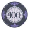 Brybelly Scroll Poker Chip Lightweight 10-gram Casino Grade Ceramic  Pack of 50 ($100 Black) view 1