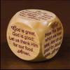 Wooden Mealtime Prayer Cube for Children and Families view 1