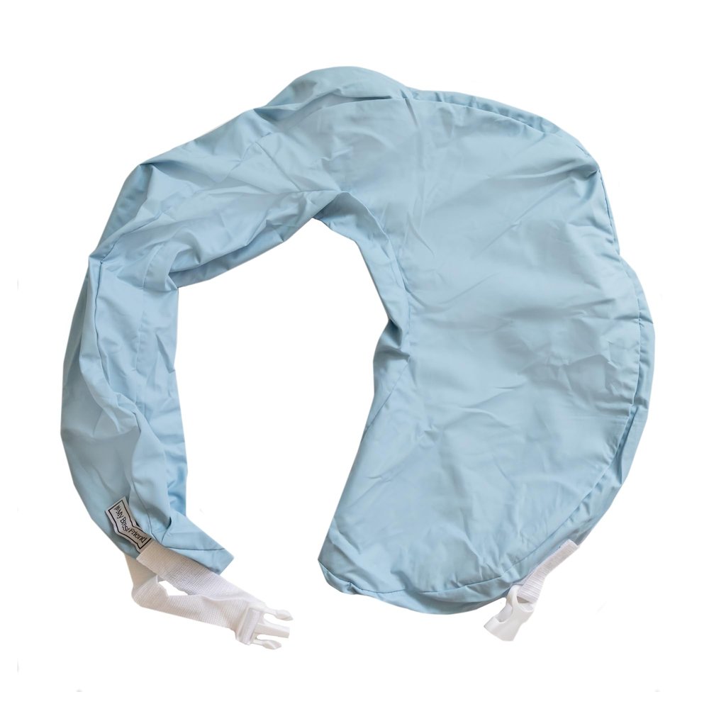 My Brest Friend Original Nursing Pillow Cover - Slipcovers For Baby - Vinyl, Adjustable Fit, Easy Care, Durable - Original Nursing Pillow Not Included, Blue