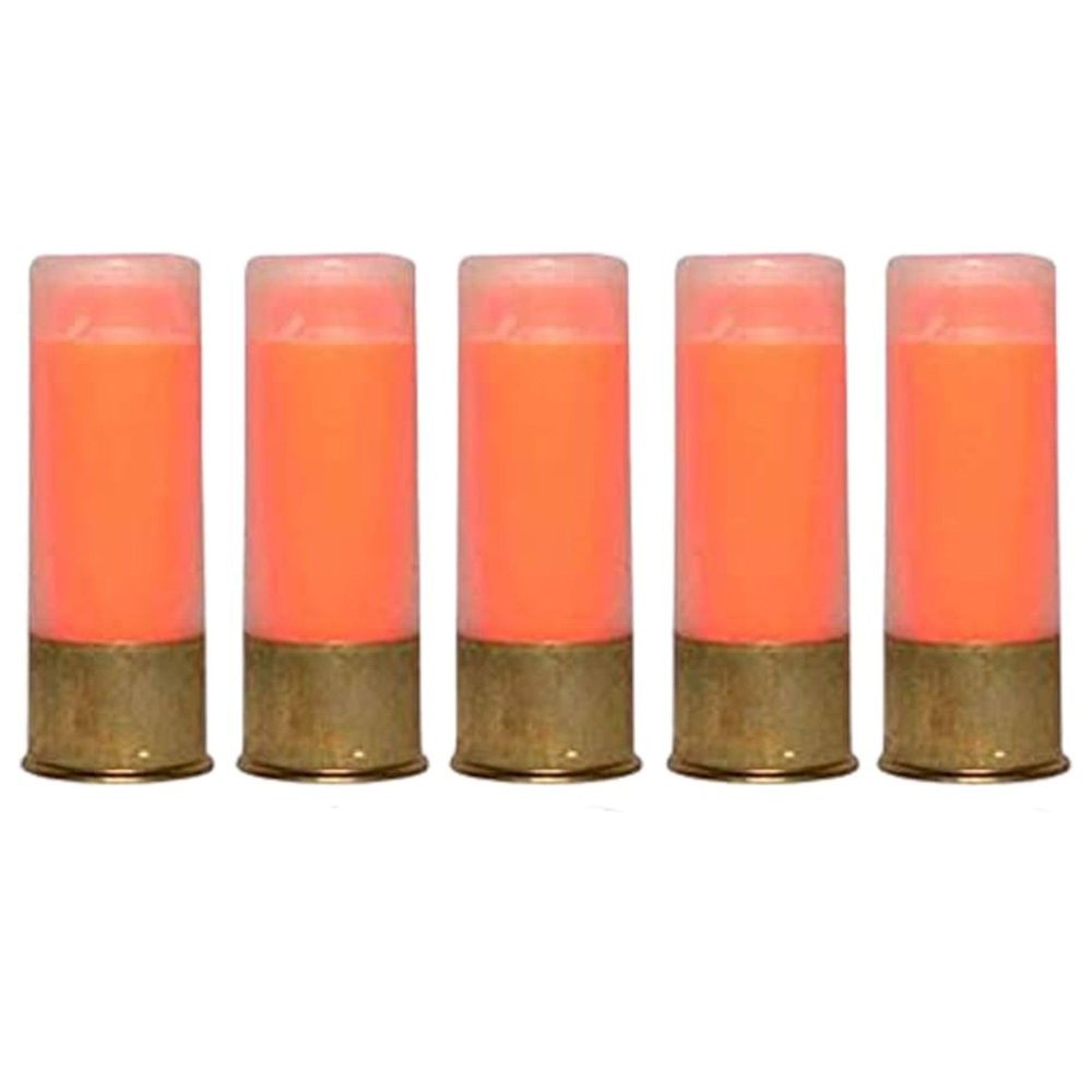 S.T. Action Pro 12 Gauge Snap Caps 5 Pack Inert Training Dummy Rounds for Dry Fire, Reloading & Malfunction Drills Brass Casing, Orange UV Insert Veteran-Owned, Assembled in USA Safe & Reusable
