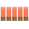 S.T. Action Pro 12 Gauge Snap Caps 5 Pack Inert Training Dummy Rounds for Dry Fire, Reloading & Malfunction Drills Brass Casing, Orange UV Insert Veteran-Owned, Assembled in USA Safe & Reusable view 1