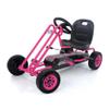 hauck Kids Pedal Go Kart, 4 Wheel Bike Cart, Ride for Ages 4-8, Pink - Outdoor Bicycle Karts with Plastic Wheels for Boys and Girls view 1