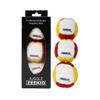 Zeekio Galaxy Juggling Balls - Premium 12 Panel Genuine Leather Balls - 130g - 67mm - Pack of 3 (Red/White/Yellow) view 1