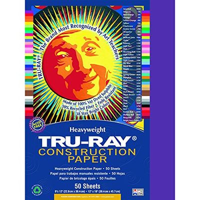 12 Pack PACON CORPORATION TRU-RAY CONSTRUCTION PAPER 12 X 18