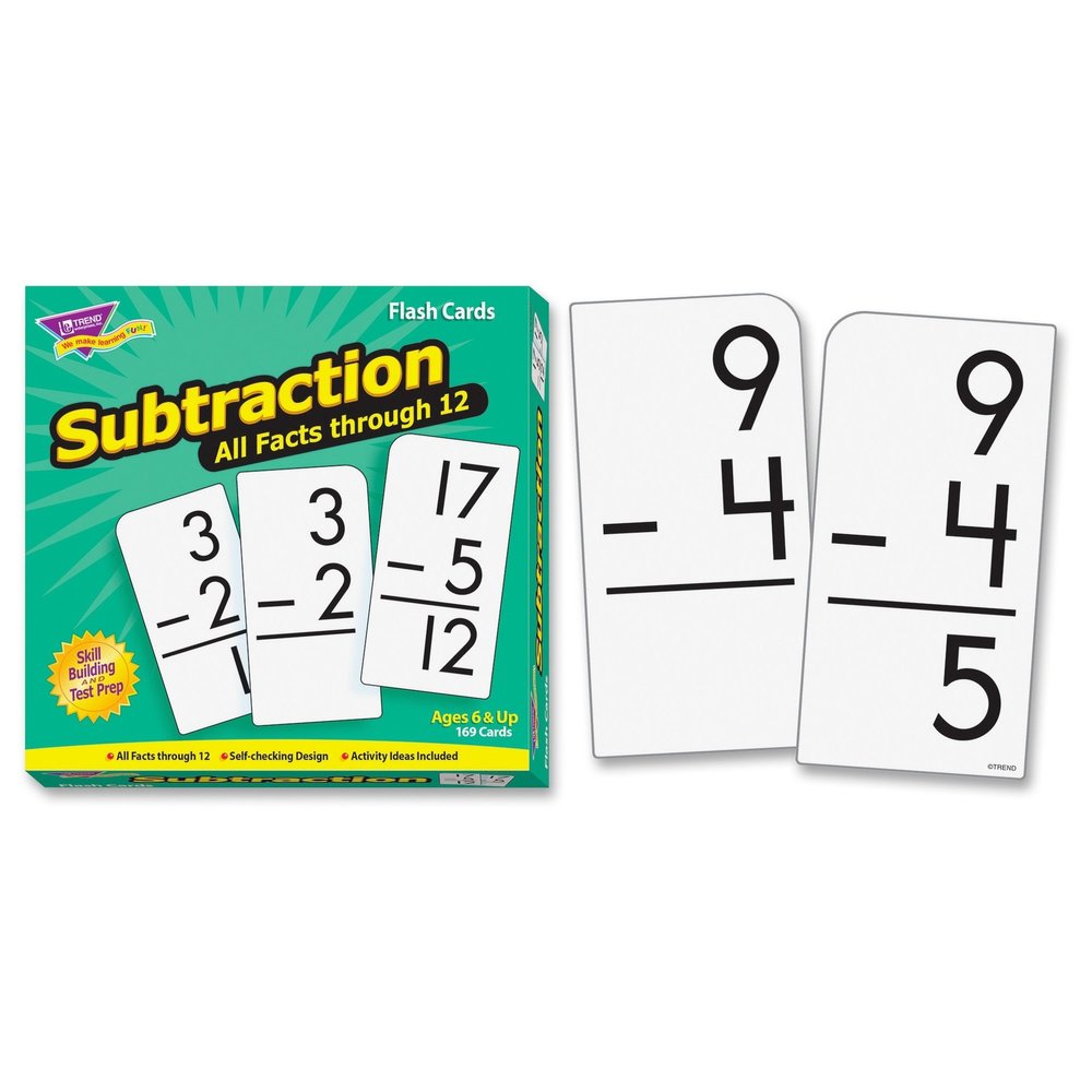 5 Pack TREND ENTERPRISES INC. FLASH CARDS ALL FACTS 169/BOX 0-12
