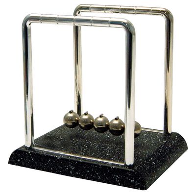 LatestBuy Newton's Cradle w/Marble Look Base
