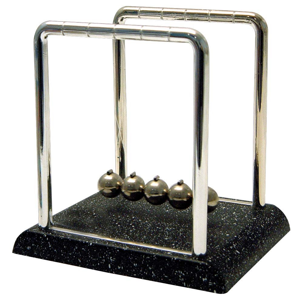 LatestBuy Newton's Cradle w/Marble Look Base