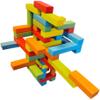 Magnetic Building Blocks Set - 45 Pieces, 25 Colorful Wooden Bricks with 2 Magnets, 15 with 3 Magnets, 5 Risers view 1