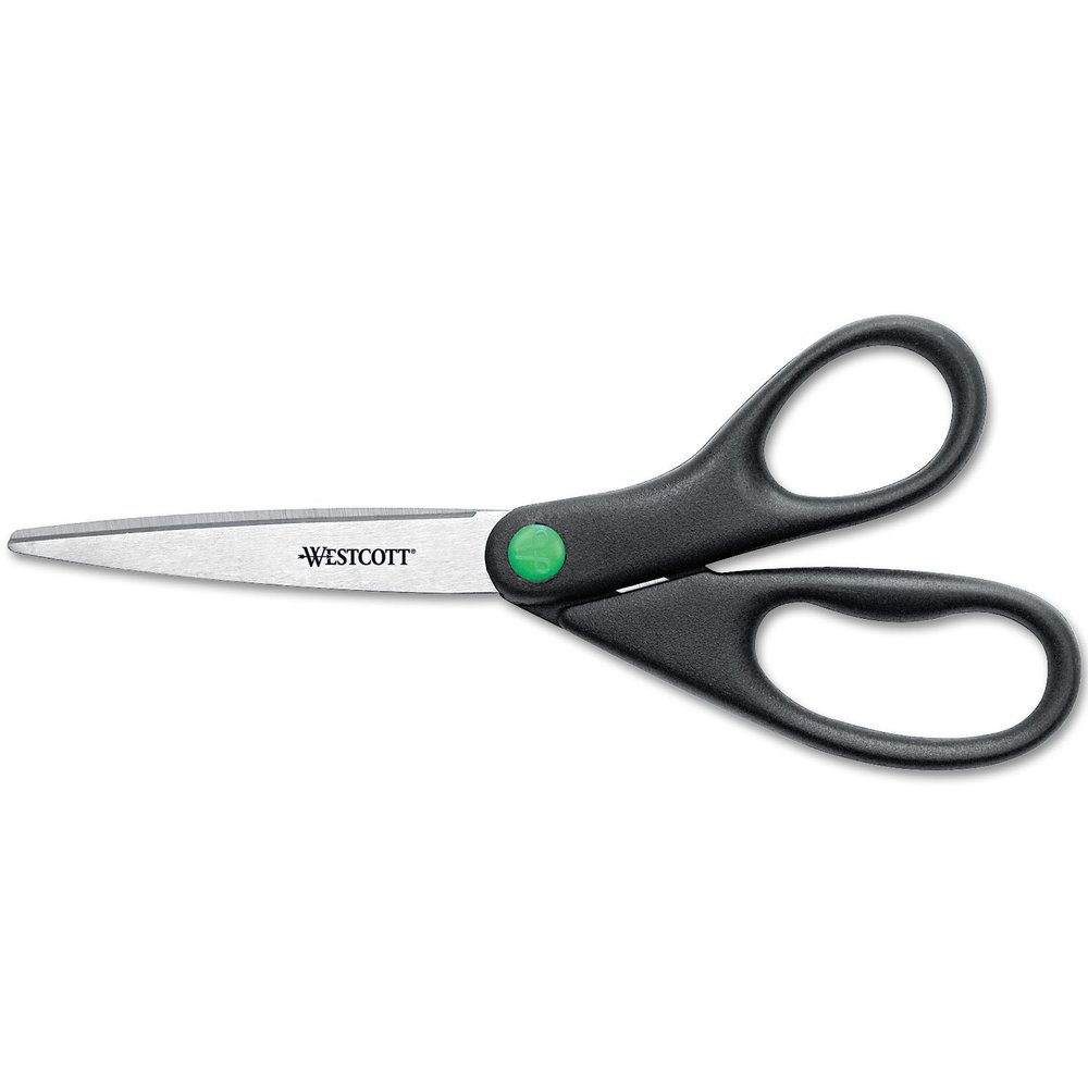 Westcott 41418 Kleenearth Scissors, 8 Inch Length, 3-1/4 Inch Cut