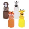 Rhode Island Novelty 3" Zoo Animal Jungle Characters Bubble Bottles | 24 Bottles view 1
