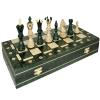 100CIE Green Ambassador Chess - Wooden Set, 21x21 Board, 32 Pieces, Maple Wood, 2" Squares, 2 Players, Ages 8+ view 1