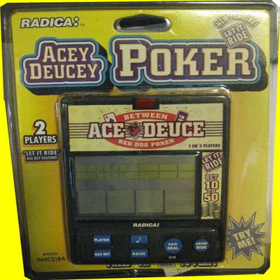 Acey Deucey Poker - Electronic Handheld Game Featuring: Let it Ride Poker