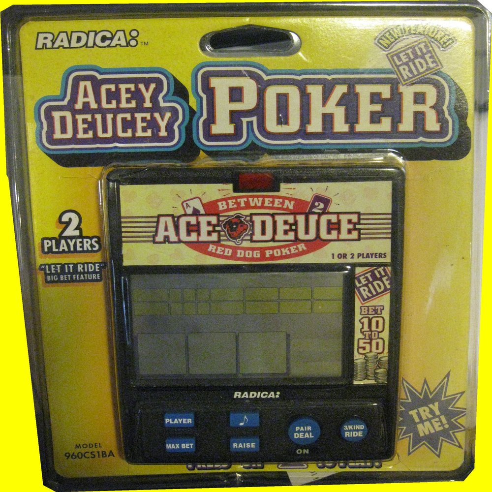 Acey Deucey Poker - Electronic Handheld Game Featuring: Let it Ride Poker