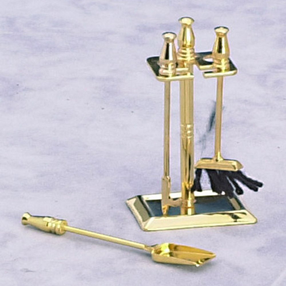 1:12 Scale 4 Pc Fireplace Tools SET #D0449