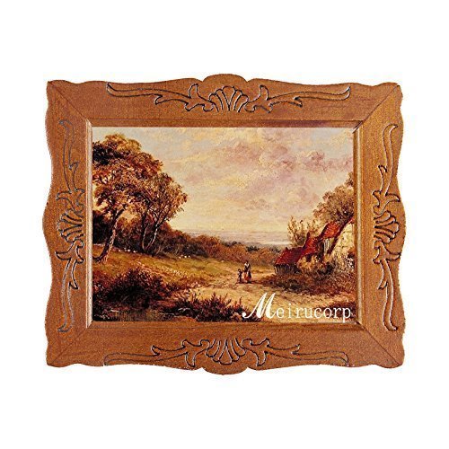 1:12 Fine Scale Miniature Print of Labor Scene with Wood Frame for Home Dcor