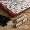 Scrabble Giant Deluxe Edition by WS Game Company with Oversized Rotating Wooden Game Board and Raised Letter Tile Grid, Board Games for 2-4 Players (Ages 8+) view 4