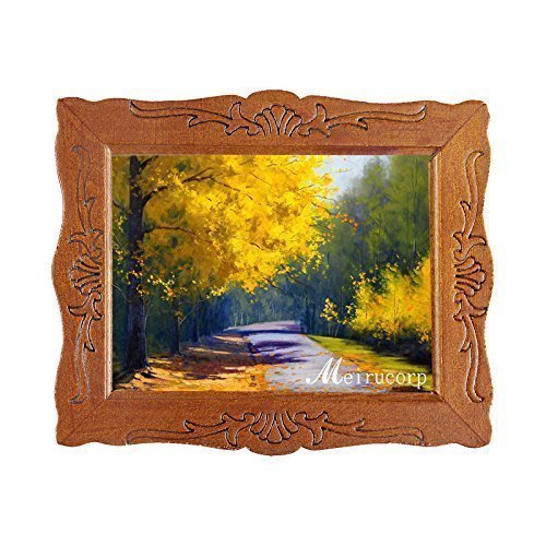 1:12 Fine Scale Miniature Autumn Scenery in Picture in Wood Frame for Home Dcor