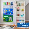Barcaloo Peel and Stick Self Adhesive Baseplates Mat, Building Block Base Plates Multipack, Panels for Table Top Play - 10 Inch x 10 Inch Adhesive Building Brick Play Wall Panel, 2 Green, 2 Blue view 3