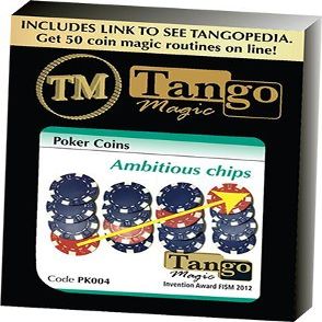 Ambitious Chip Gimmick and Online Instructions by Tango Magic