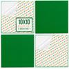 Barcaloo Peel and Stick Self Adhesive Baseplates Mat - 4 Pack 10x10 Inch Adhesive Base Board for Building Brick Table, Green Panels for Table Top Play - Compatible with All Major Brands view 1