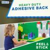 Barcaloo Peel and Stick Self Adhesive Baseplates Mat - 4 Pack 10x10 Inch Adhesive Base Board for Building Brick Table, Green Panels for Table Top Play - Compatible with All Major Brands view 4