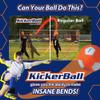 Kickerball - Curve and Swerve Soccer Ball/Football Toy - Kick Like The Pros, Great Gift for Boys and Girls - Perfect for Outdoor & Indoor Match or Game, Bring The World Cup to Your Backyard, Orange view 3