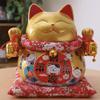 6" Maneki Neko Japanese Porcelain Lucky Cat Money Box Piggy Bank Lucky Blessing #C view 1