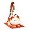 7" Maneki Neko Japanese Porcelain Lucky Cat Money Box Piggy Bank Lucky Blessing #B view 1