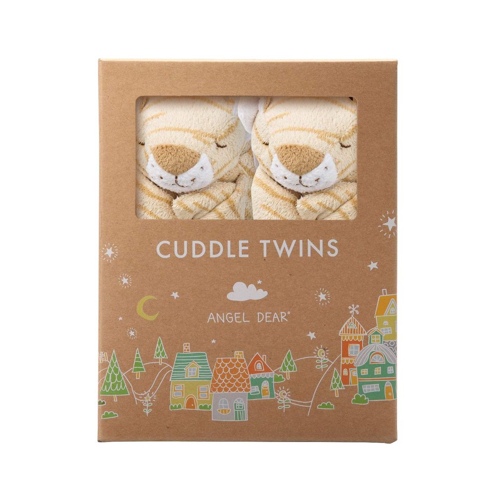 Angel Dear - Tiger, Cuddle Twins Blankie Set