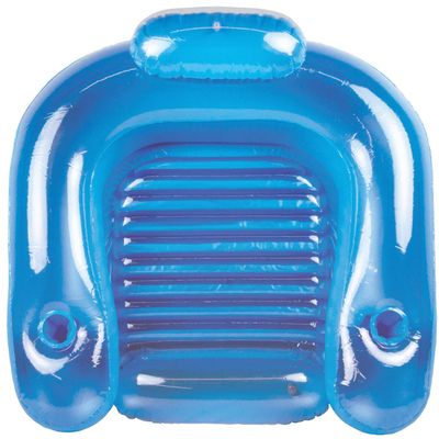 Poolmaster Paradise Water Chair, Inflatable Adult Pool Float Lounge Chair with Backrest, Armrests & Dual Cup Holders, Comfortable Floating Seat for Pool, Lake, Beach or River Relaxation