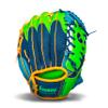 Franklin Sports Teeball Meshtek Gloves, Navy/Lime/Orange, Right Hand Throw, 9.5" view 1