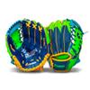 Franklin Sports Teeball Meshtek Gloves, Navy/Lime/Orange, Right Hand Throw, 9.5" view 2