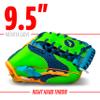 Franklin Sports Teeball Meshtek Gloves, Navy/Lime/Orange, Right Hand Throw, 9.5" view 3
