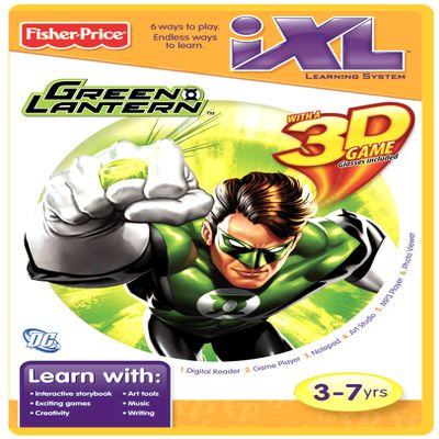 Fisher-Price iXL Learning System Software Green Lantern 3D
