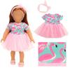 BARWA 18 inch Doll Clothes and Accessories 5 Sets Clothes Dress Outfits with 2 Pairs Shoes for 18 Inch Dolls view 3