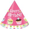 8-Count Child Size Birthday Party Hats, Sweet Treats view 1