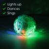Haktoys Light Up Bouncing Ball, 4 Vibrating Crazy Fun Toy with Flashing Bright Lights, Music and Sound (Batteries Not Included, Colors May Vary) view 3
