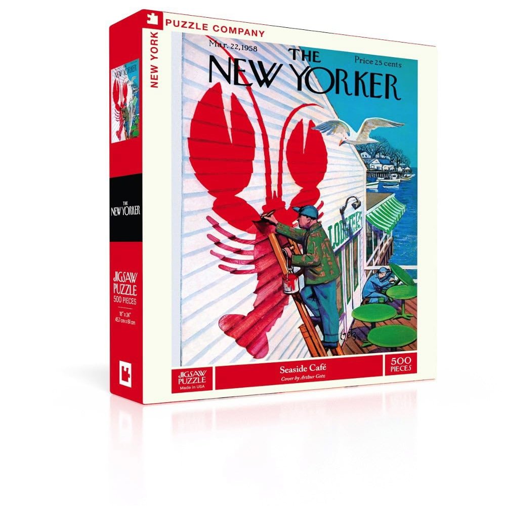New York Puzzle Company - New Yorker Seaside Cafe - 500 Piece Jigsaw Puzzle