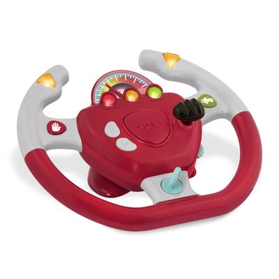 Battat  Interactive Steering Wheel  Portable Car Toy  Kids Games & Songs  Toddler Road Trip  2+ Years  Geared to Steer