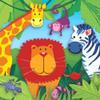 Amscan Colorful Jungle Animals Birthday Party Beverage Napkins Party Supply, 5 x 5", Multi view 1