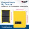 BCW Z-Folio 9-Pocket LX Album - Yellow | Secure Zipper Card Organizer | Premium Leatherette Card Collection Binder | Trading Card Binder for Pokemon, MTG, Sport Cards and More view 3