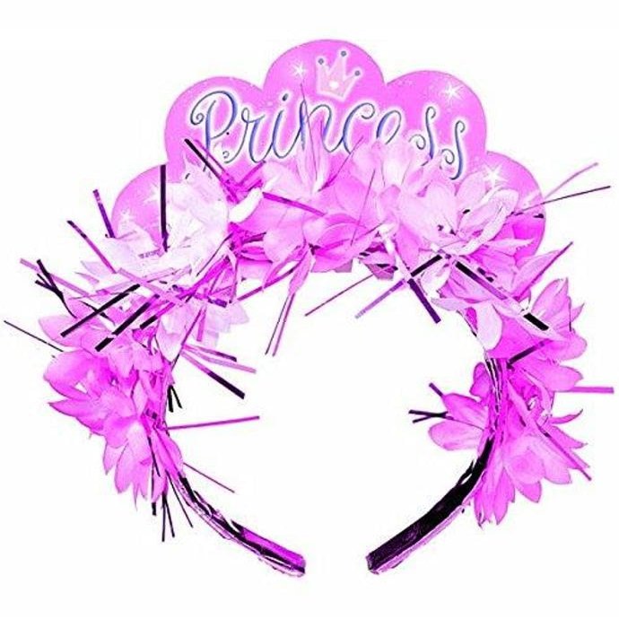 Amscan Majestic Princess Flower-Bulk Tiara Party Wearable Favours Headwear,8" x 6".