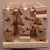 3D tic-tac-toe ~ Twenty-eight Solid Wood Pieces view 1
