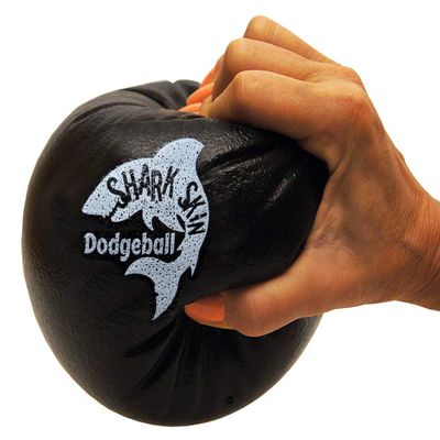 Great Lakes Sports Shark Skin Foam Dodgeball in Black with Updated Logo and Super Tough Skin