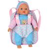 13in Soft Baby Doll with Take Along Pink Backpack Carrier, Briefcase Pocket Fits Accessories and Clothing view 1